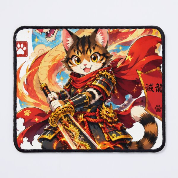 Item preview, Cute Anime Cat Dragon Slayer designed and sold by WelLarsDigitals.