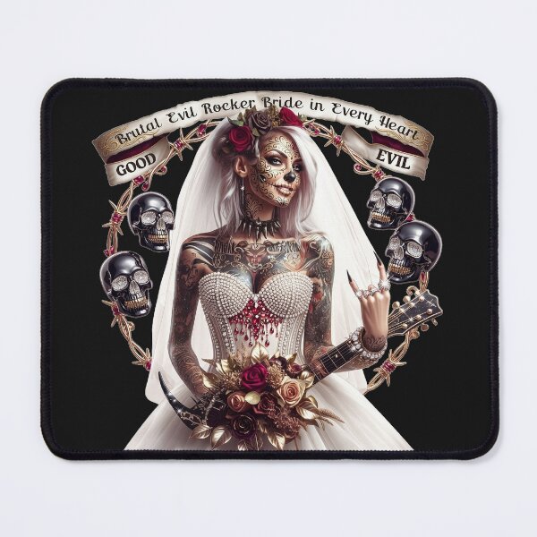 Item preview, Brutal Evil Rocker Bride Guitar designed and sold by Voodoo Store Paranormal Collections.