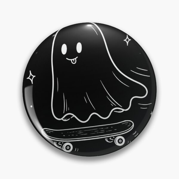 Item preview, Just Floating Around T-Shirt – Cute Ghost Skateboard Doodle, Funny Spooky Streetwear, Halloween Gift designed and sold by SakuraHQ.