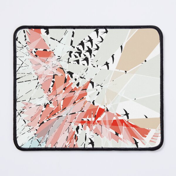 Item preview, A Flock of black Swallows and a Large Red Bird. designed and sold by DSoriaDesign.