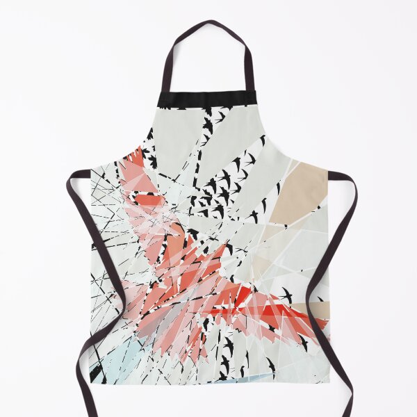 Item preview, A Flock of black Swallows and a Large Red Bird. designed and sold by DSoriaDesign.