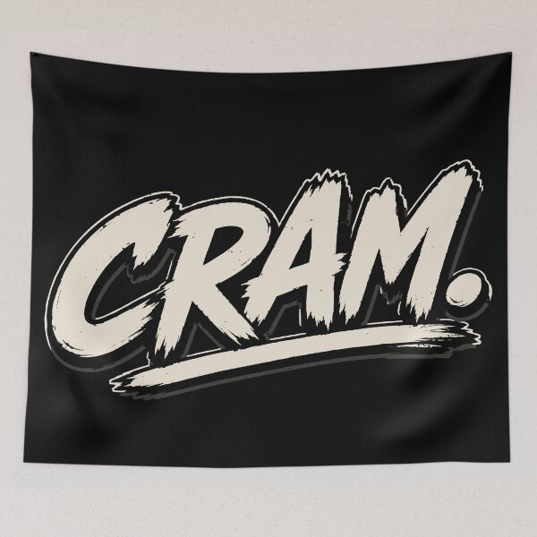 Item preview, CRAM Minimalist Exam Season Student Typography designed and sold by Sunday.Supply.