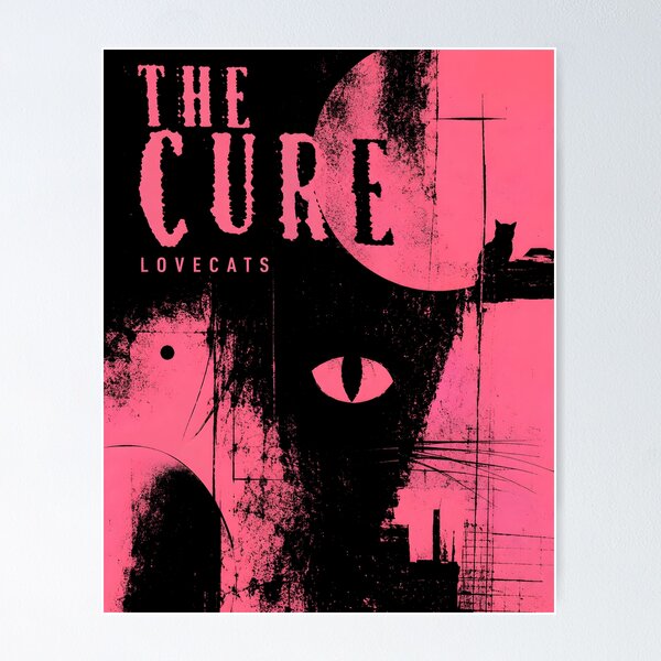 Item preview, Abstract Lovecats - The Cure designed and sold by Wanderdreaming.