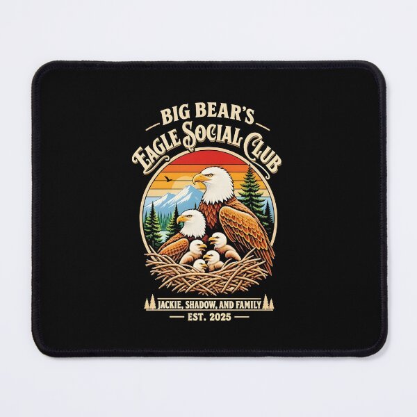Item preview, Big Bear's Eagle Social Club Patriotic Eagle Family Wildlife Design designed and sold by ViniBall.