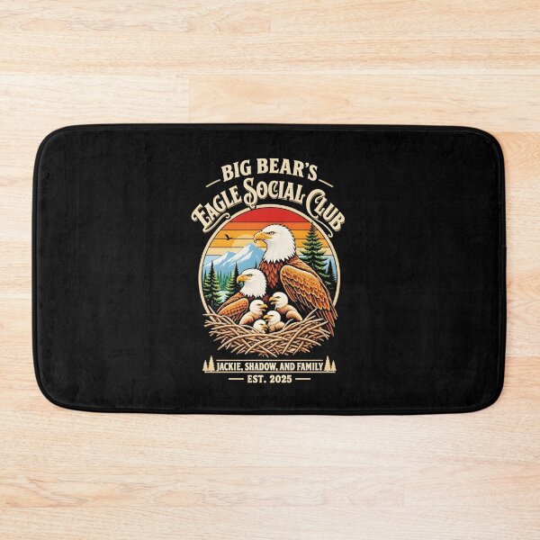Item preview, Big Bear's Eagle Social Club Patriotic Eagle Family Wildlife Design designed and sold by ViniBall.