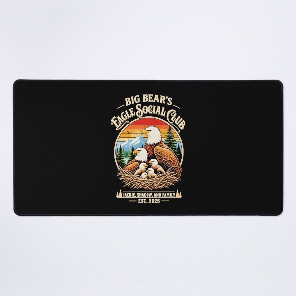 Item preview, Big Bear's Eagle Social Club Patriotic Eagle Family Wildlife Design designed and sold by ViniBall.