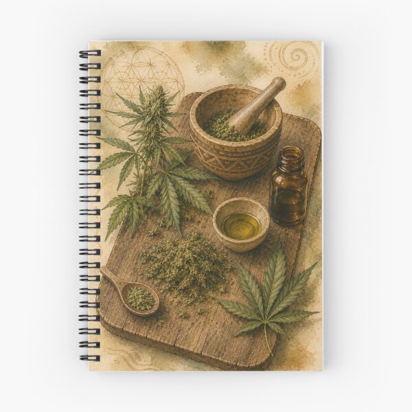 Item preview, CBD Oil – Botanical Cannabis Apothecary Art designed and sold by UndergroundRavers.
