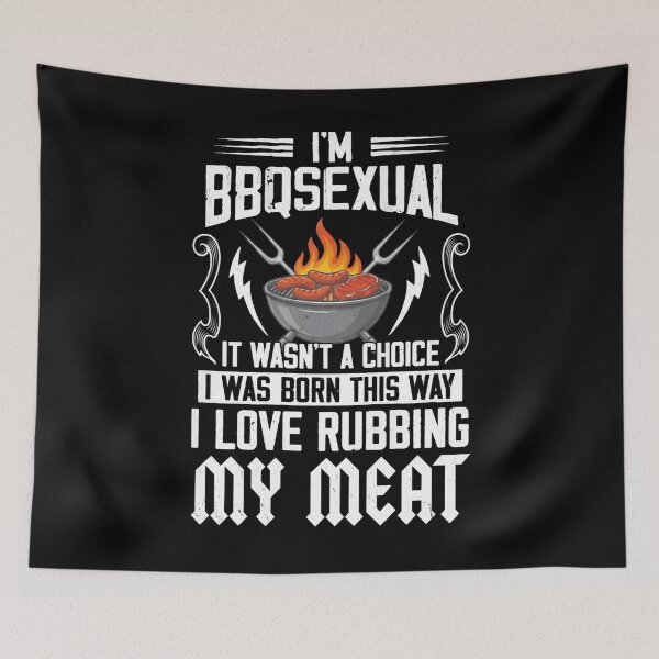 Item preview, I'm BBQsexual It Wasn't A Choice It was Born designed and sold by hemagamo.