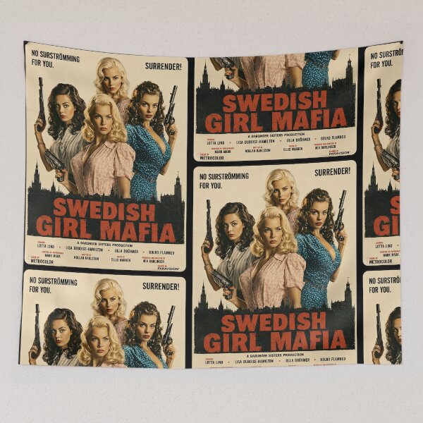 Item preview, Swedish Girl Mafia – Retro Grindhouse Girl Gang designed and sold by obstinator.