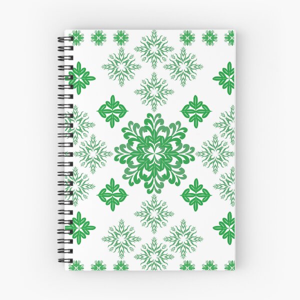 Item preview, Green Botanical Ornamental Pattern with Geometric Floral Motifs and Decorative Border Elements designed and sold by Ei-Ei.
