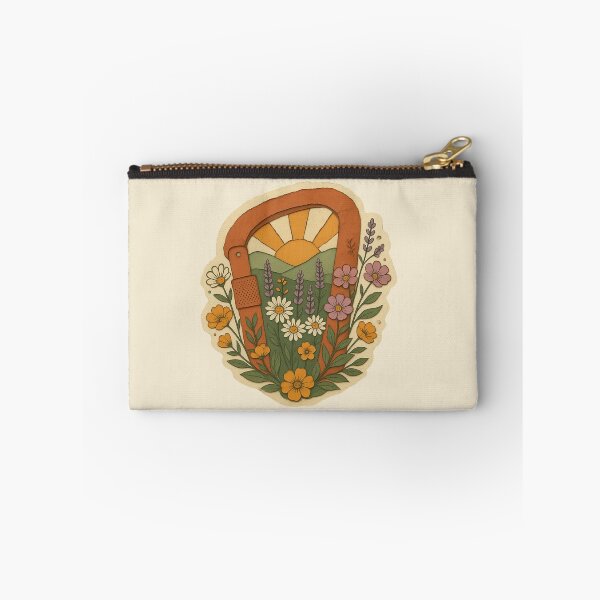 Item preview, Vintage Carabiner With Wildflowers And Sunset designed and sold by ITCHAWAWAA.