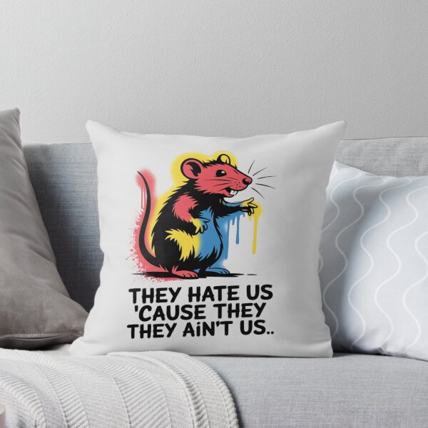 Item preview, Banksy Rat - They Hate Us 'Cause They Ain't Us designed and sold by 123ks.