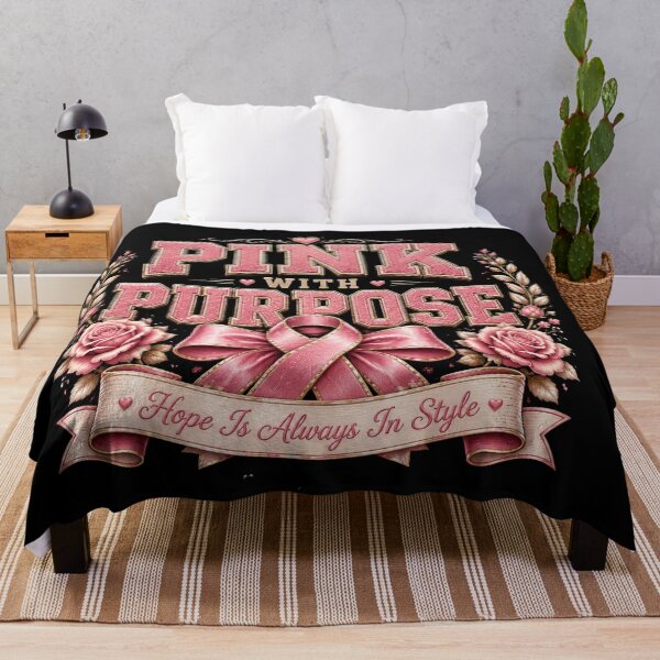 Item preview, Pink With Purpose | Vintage Pink Ribbon Breast Cancer Awareness Shirt | Hope Is Always In Style designed and sold by Prime legend .