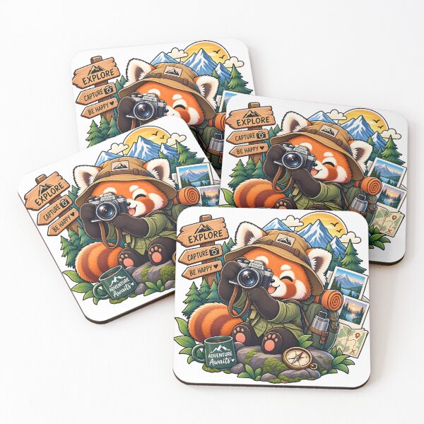 Item preview, Red Panda Photographer Sticker | Capture the Adventure | Cute Travel Photography Sticker | Explorer Gift designed and sold by GenZStickerHub1.