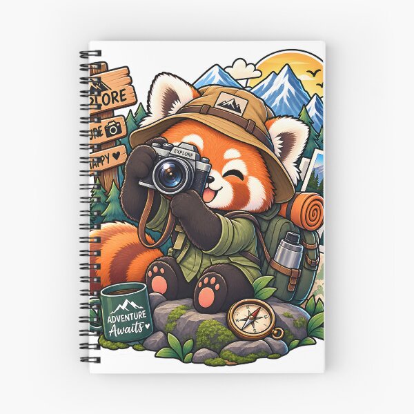 Item preview, Red Panda Photographer Sticker | Capture the Adventure | Cute Travel Photography Sticker | Explorer Gift designed and sold by GenZStickerHub1.