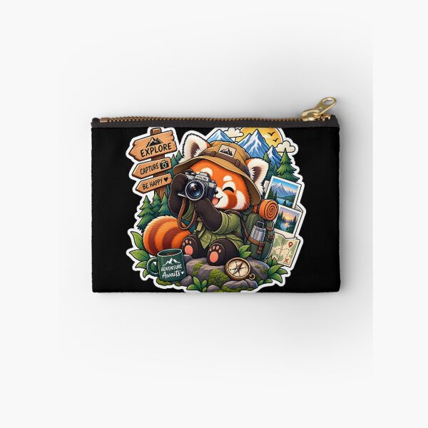 Item preview, Red Panda Photographer Sticker | Capture the Adventure | Cute Travel Photography Sticker | Explorer Gift designed and sold by GenZStickerHub1.