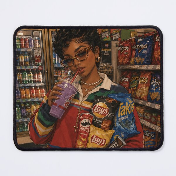 Item preview, Snack Aisle Girl Aesthetic – Y2K Convenience Store Snack Lover designed and sold by EatPrayLive.