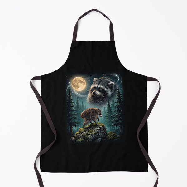Item preview, Midnight Jimothy Raccoon Under the Moon Woodland Wildlife Nature Design designed and sold by ViniBall.