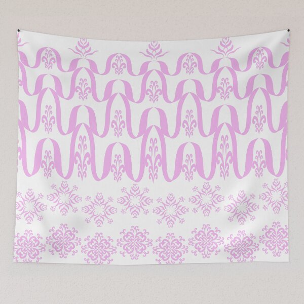 Item preview, Pastel Pink Decorative Lace Border and Damask Floral Pattern Collection designed and sold by Ei-Ei.