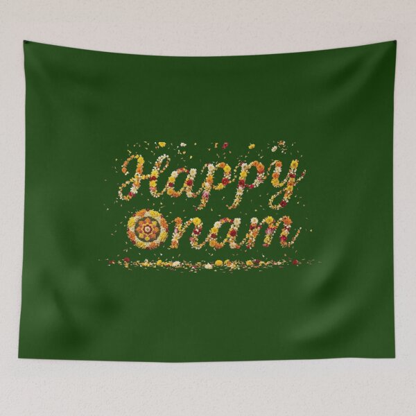 Item preview, Happy Onam Floral Pookkalam – Kerala Festival Flower Art designed and sold by Wiley Doreen.