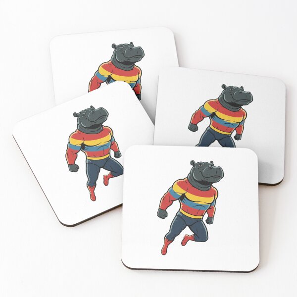 Item preview, Retro Hippo Superhero Vintage Comic designed and sold by HeavenRoad.