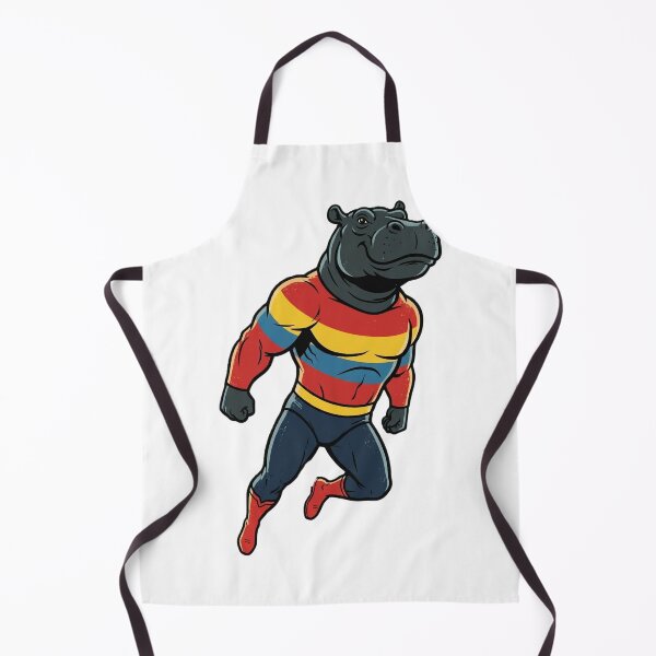 Item preview, Retro Hippo Superhero Vintage Comic designed and sold by HeavenRoad.