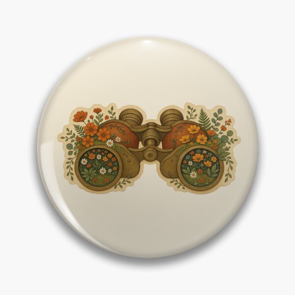 Item preview, Vintage Binoculars Framing Wildflower Meadow Views designed and sold by ITCHAWAWAA.