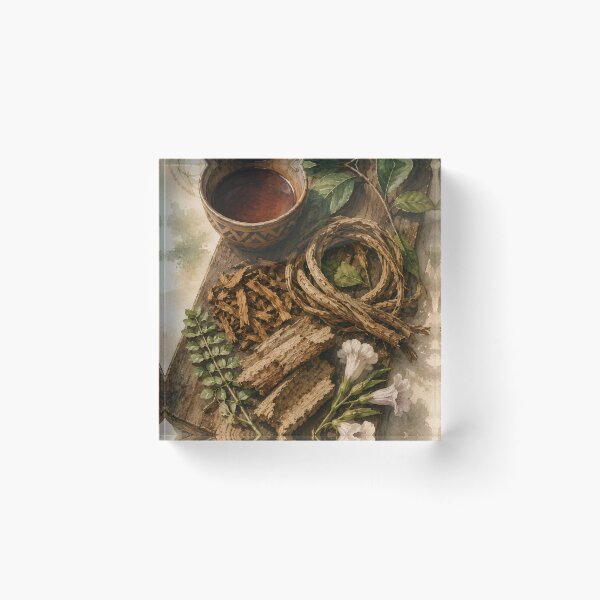 Item preview, Ayahuasca – Sacred Botanical Still Life designed and sold by UndergroundRavers.