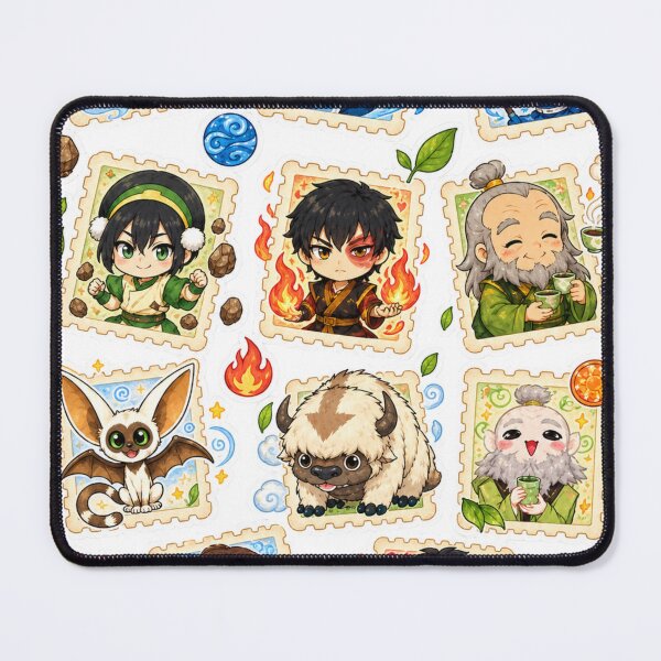 Item preview, avatar the last airbender appa Cute Fantasy Stamp Sticker Sheet   designed and sold by OSAMA MO.
