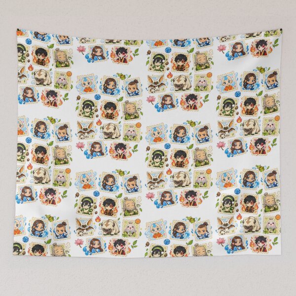 Item preview, avatar the last airbender appa Cute Fantasy Stamp Sticker Sheet   designed and sold by OSAMA MO.
