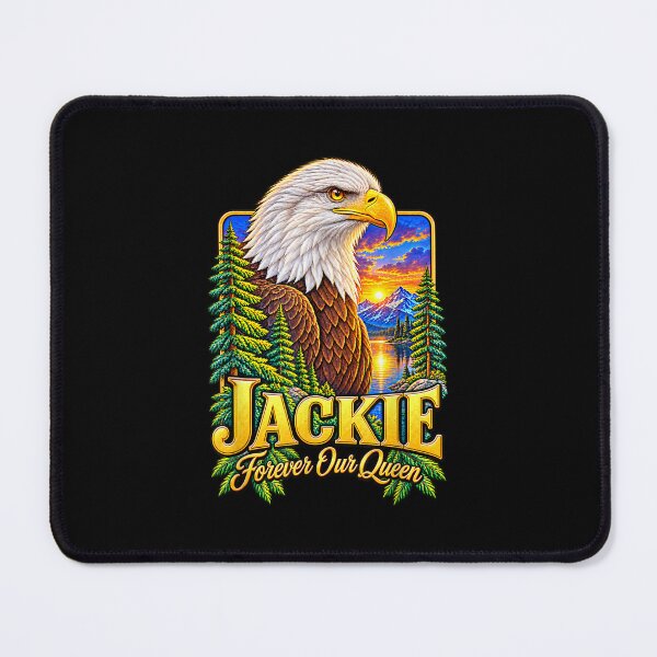 Item preview, Jackie Forever Our Queen Eagle Memorial Tribute Mountain Sunset designed and sold by ViniBall.