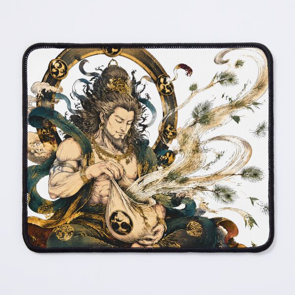 Item preview, Fujin – Keeper of the Sacred Breath | Japanese Wind God Art designed and sold by kaxymax.