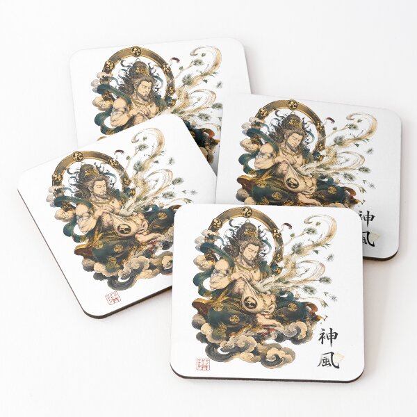 Item preview, Fujin – Keeper of the Sacred Breath | Japanese Wind God Art designed and sold by kaxymax.
