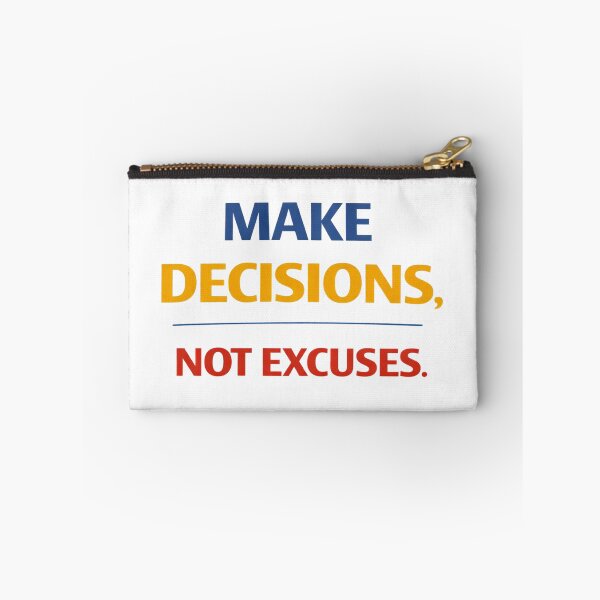 Item preview, Make Decisions Not Excuses Motivational Quote Design. designed and sold by The-T-In-Retro.