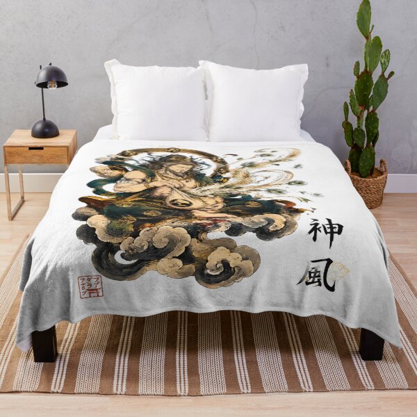 Item preview, Fujin – Keeper of the Sacred Breath | Japanese Wind God Art designed and sold by kaxymax.