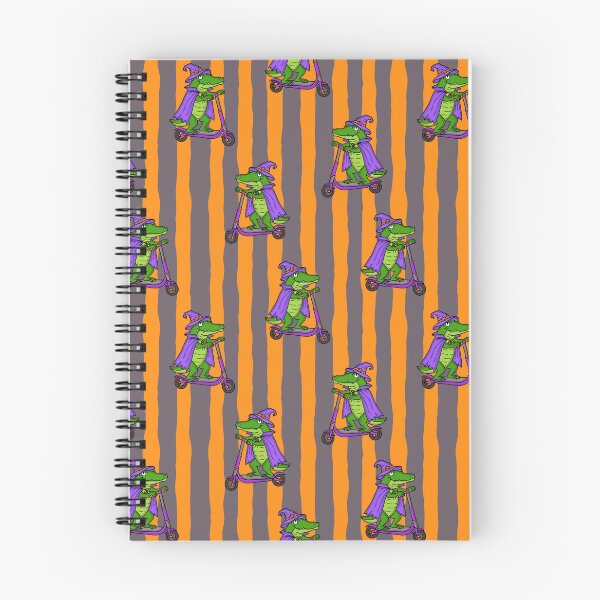 Item preview, Witchy Scooter Gators Halloween Stripe designed and sold by CI Creative Design LLC.
