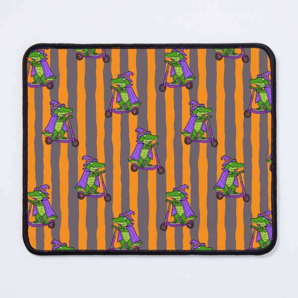 Item preview, Witchy Scooter Gators Halloween Stripe designed and sold by CI Creative Design LLC.
