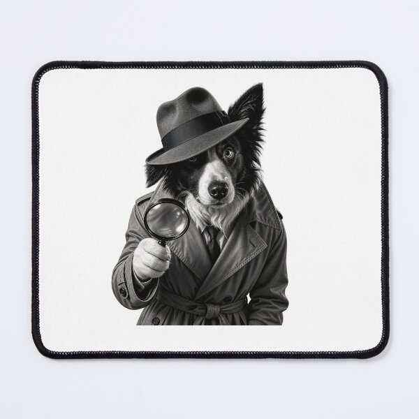 Item preview, Border Collie Detective Film Noir designed and sold by JMDG Studio.