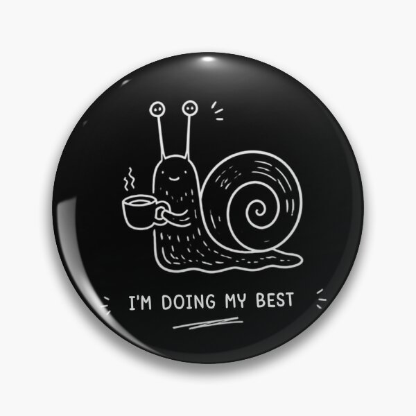 Item preview, I'm Doing My Best T-Shirt – Cute Snail Coffee Doodle, Funny Slow Life Shirt, Cozy Coffee Lover Gift designed and sold by SakuraHQ.