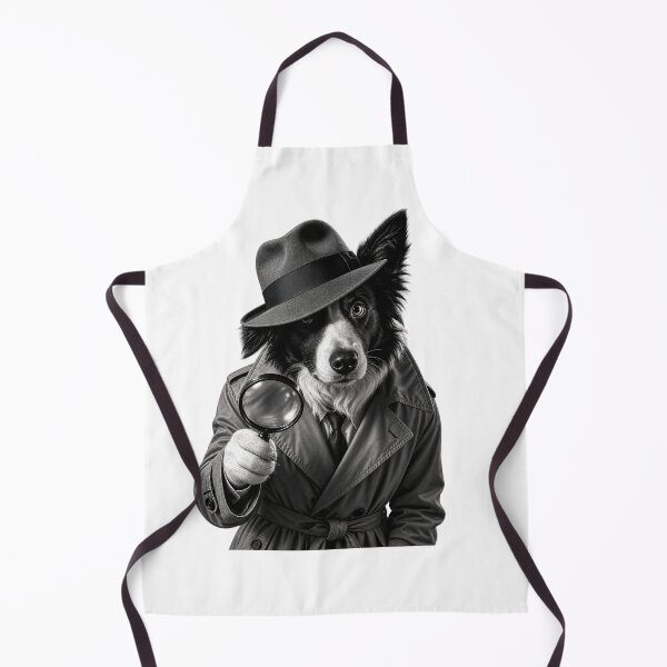 Item preview, Border Collie Detective Film Noir designed and sold by JMDG Studio.