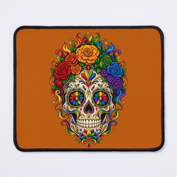 Item preview, LGBTQ Rainbow Sugar Skull designed and sold by Travelslightly.