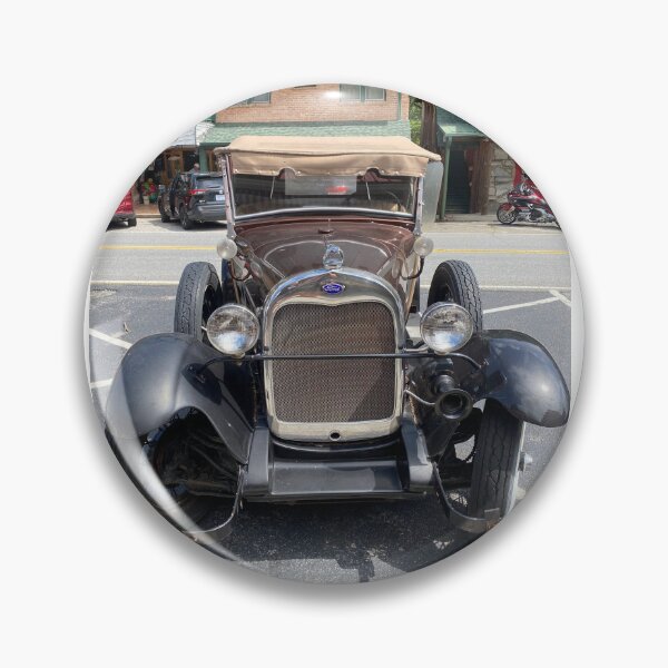 Item preview, Vintage Brown Ford Classic Car Front View designed and sold by Astute-Artio-Photography.
