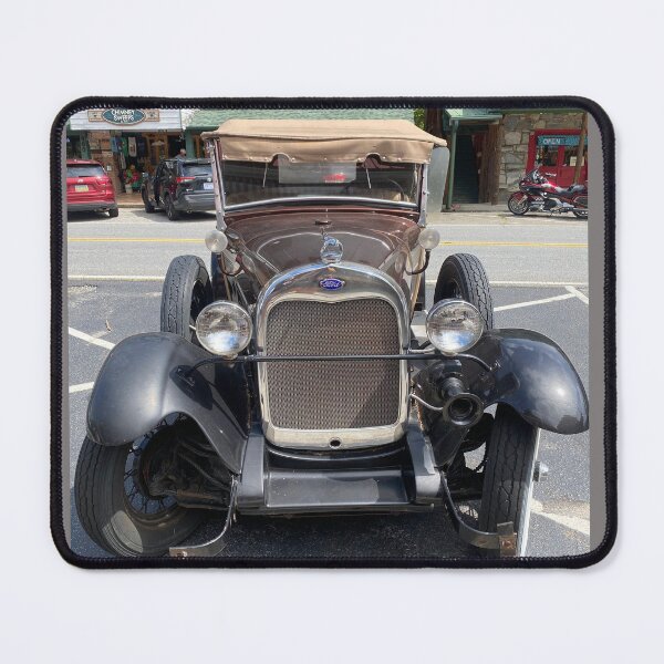Item preview, Vintage Brown Ford Classic Car Front View designed and sold by Astute-Artio-Photography.