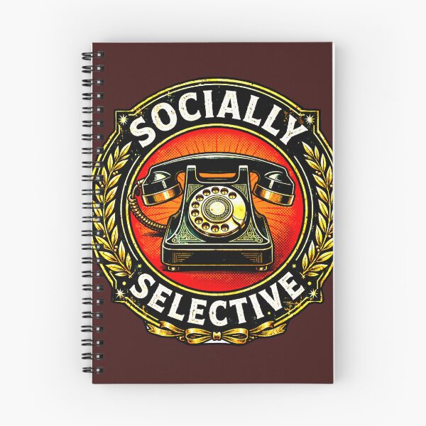 Item preview, Socially Selective | Premium Gold Vintage Badge designed and sold by AstronautMerch.