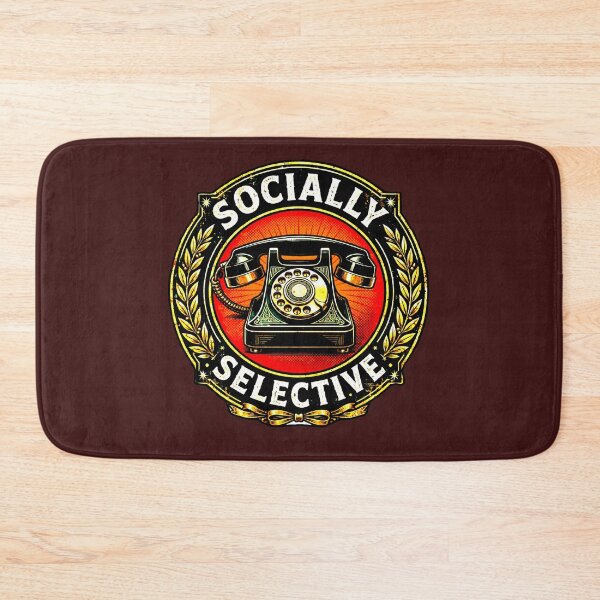 Item preview, Socially Selective | Premium Gold Vintage Badge designed and sold by AstronautMerch.