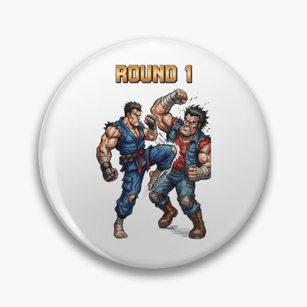 Item preview, Retro Arcade Fighting Game Round 1 designed and sold by jhgjykuo.