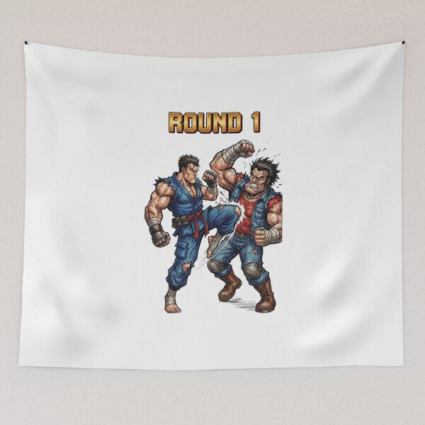 Item preview, Retro Arcade Fighting Game Round 1 designed and sold by jhgjykuo.