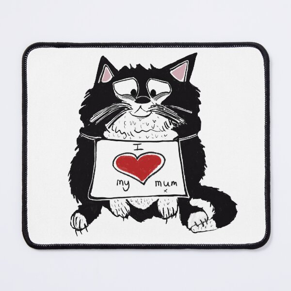 Item preview, Cute tuxedo cat says "I love my mum." designed and sold by KPlayerAdhder.