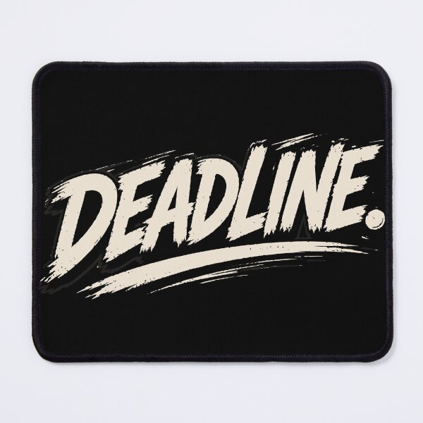 Item preview, DEADLINE Funny College Student Typography Design designed and sold by Sunday.Supply.