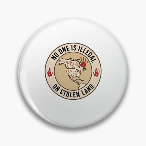 Item preview, No One Is Illegal On Stolen Land Indigenous Rights Social Justice Activism designed and sold by RetroMini2026.
